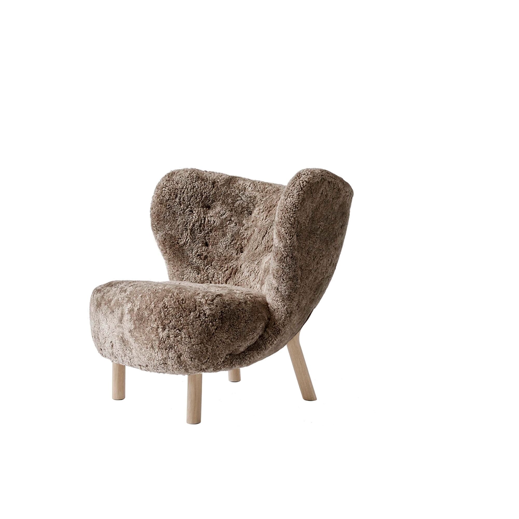 Little Petra VB1 Fauteuil Peau de Mouton Sahara/Chêne Huilé
