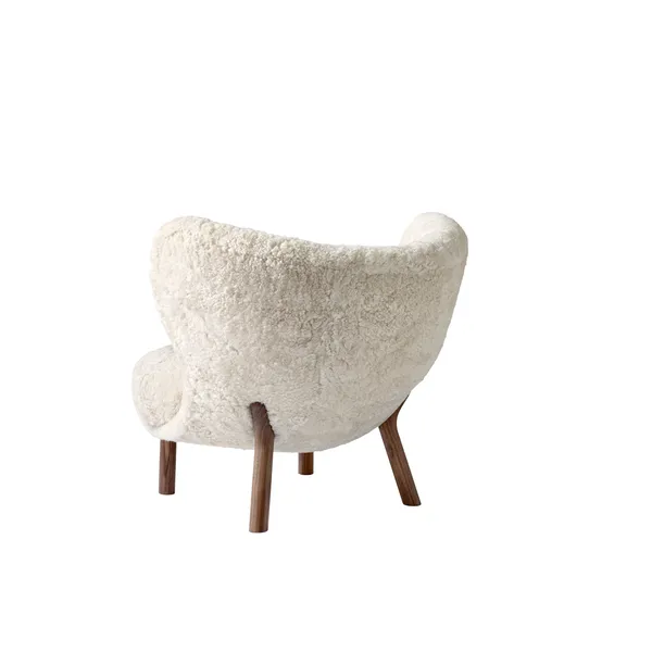 Little Petra VB1 Sessel Schaffell Moonlight/ Walnuss