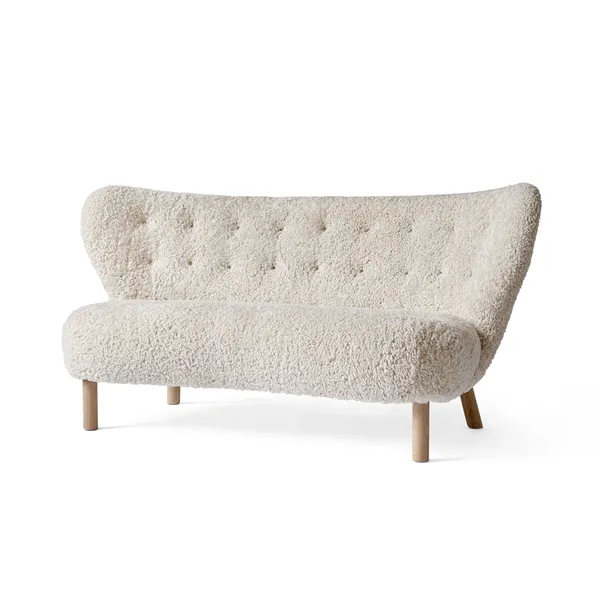 Little Petra VB2 Sofa Moonlight Sheepskin/Oiled Oak
