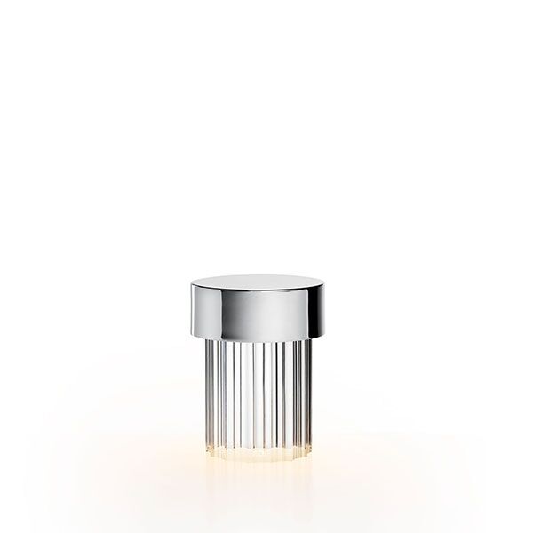 Last Order Fluted Bordlampe Rustfritt Stål