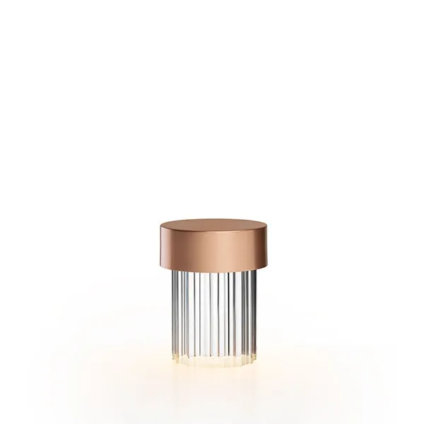 Last Order Fluted Table Lamp Satin Copper