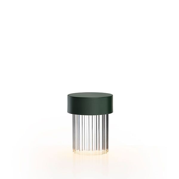 Last Order Fluted Bordlampe Matt Grønn
