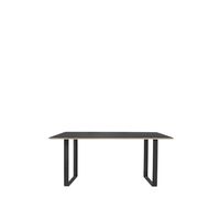 70/70 Spisebord 170x85 Sort Linolium/Sort