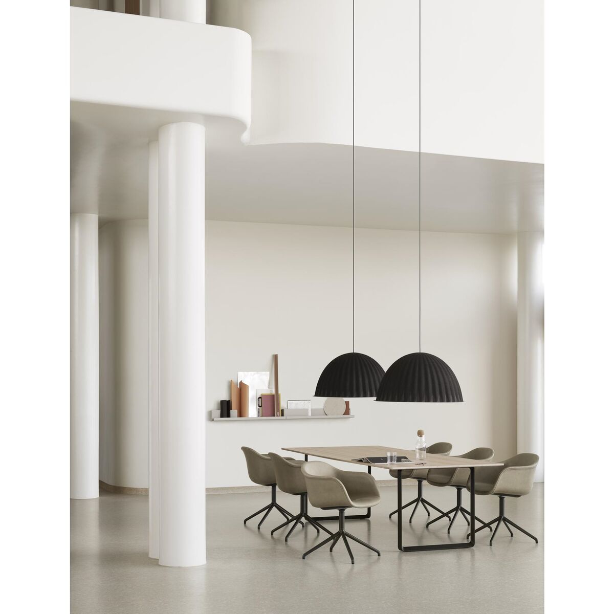 70/70 Spisebord 170x85 Sort Linolium/Sort