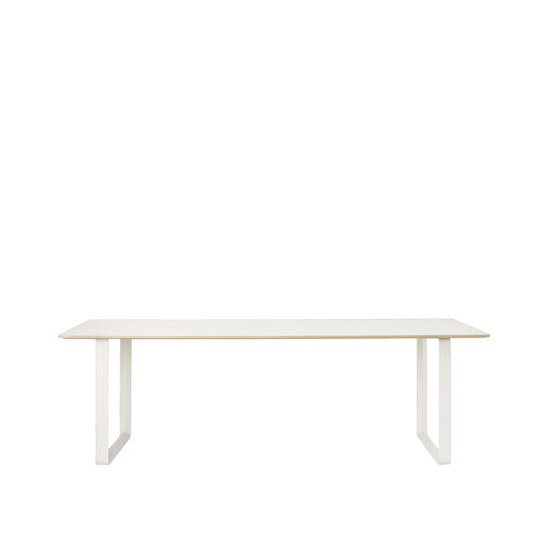 70/70 Esstisch 170x85 Weiß Laminat/ Weiß