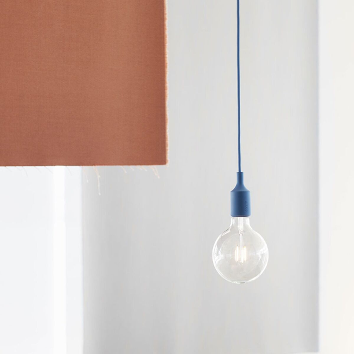 E27 Hanglamp blauw