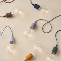 E27 Hanglamp blauw