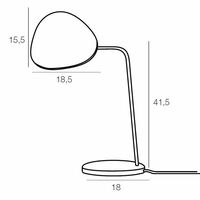 Leaf Bordslampa Vit