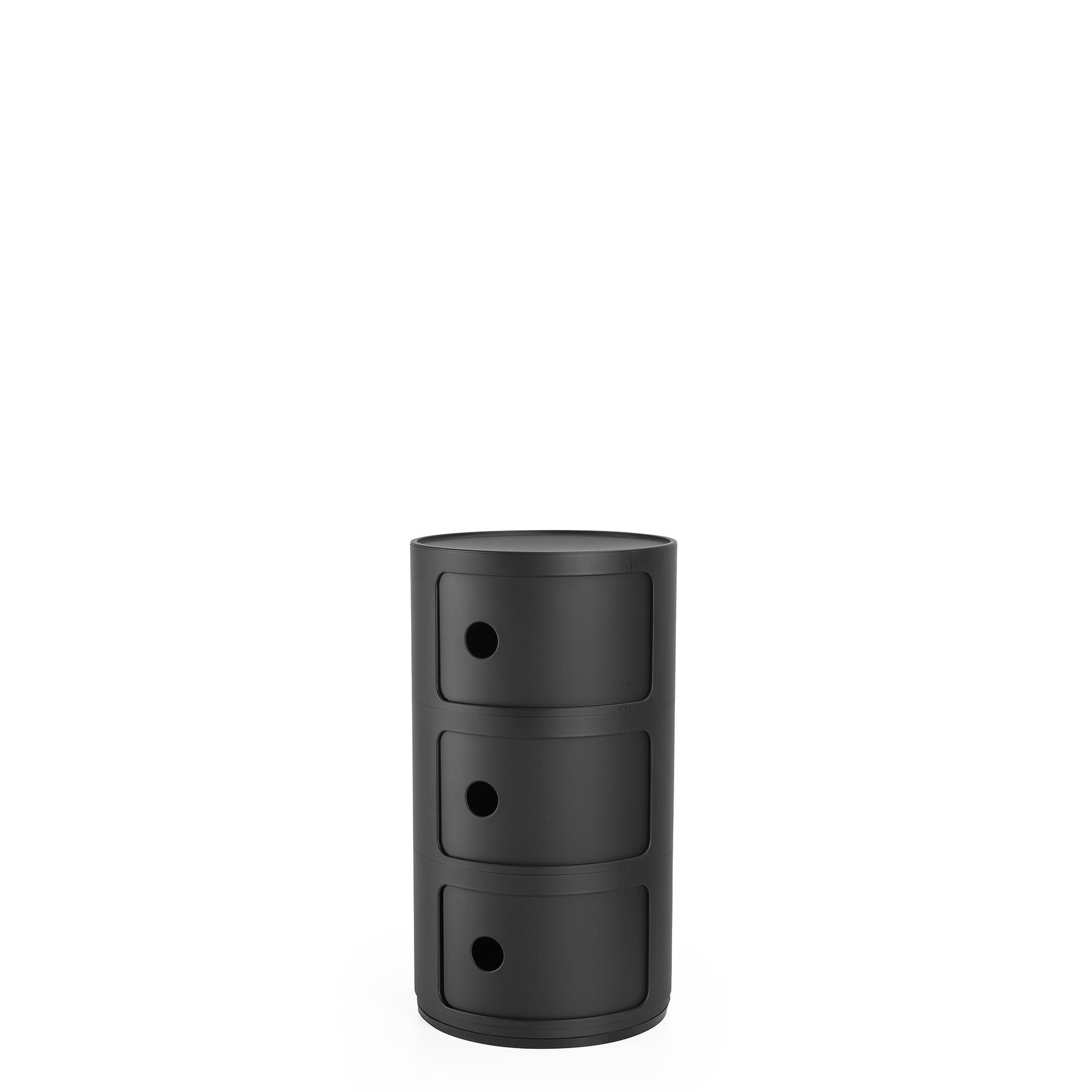Schwarz 3 Schrank Matt