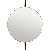 IOI Vægspejl Rundt Sort/Messing Ø80 cm