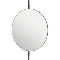 IOI Vægspejl Rundt Sort/Messing Ø80 cm