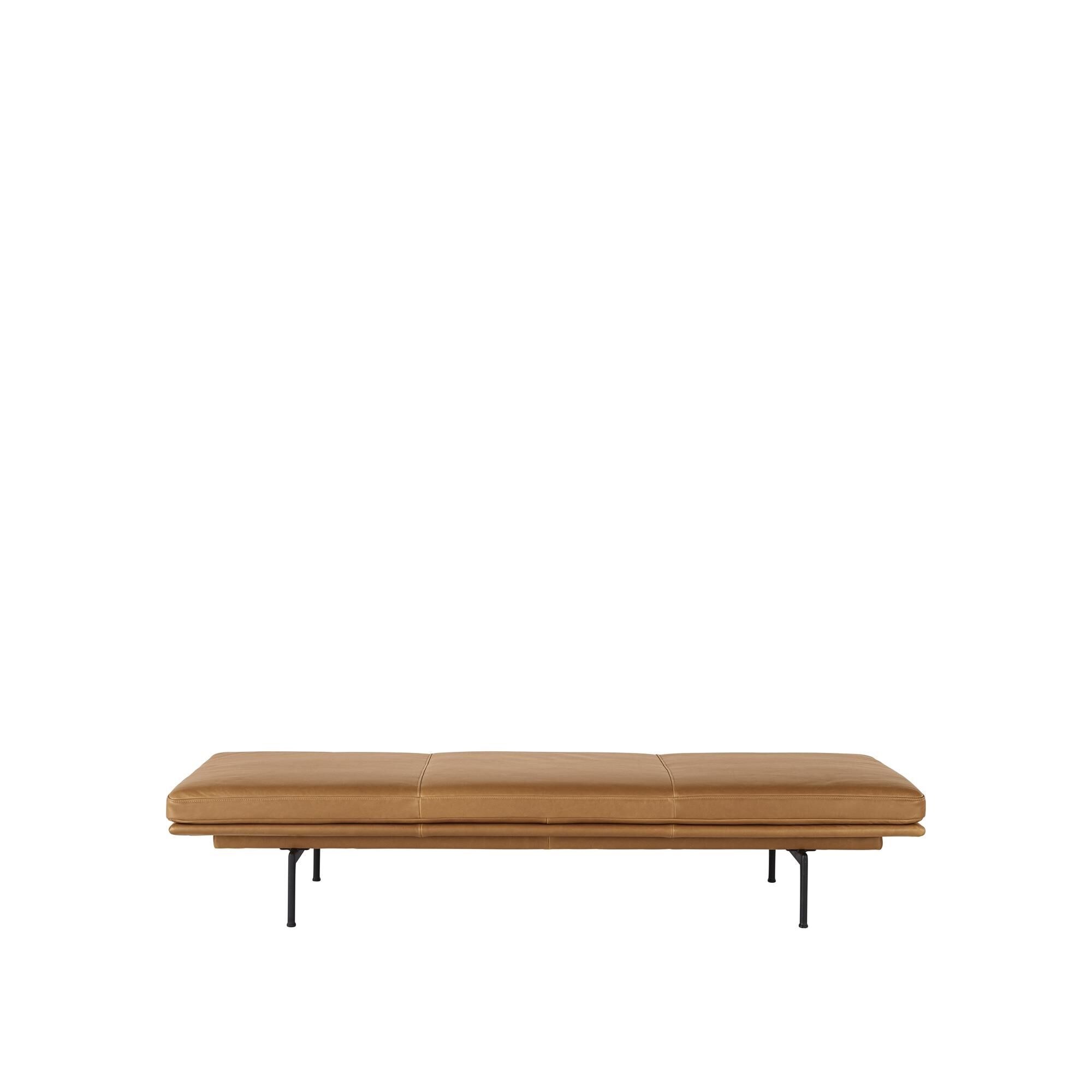 Outline Daybed Base Sort/Lder/Cognac
