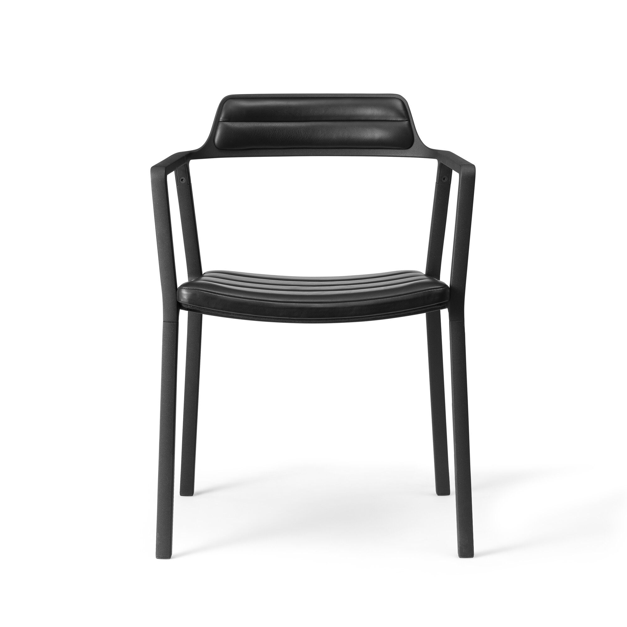 Chaise de Table à Manger 451 Cuir Noir