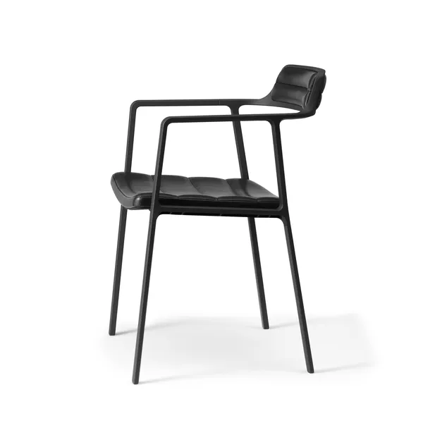 451 Dining Chair Black Leather