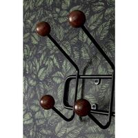 Bill Horizontal L Coat Rack Black/Dark Ash