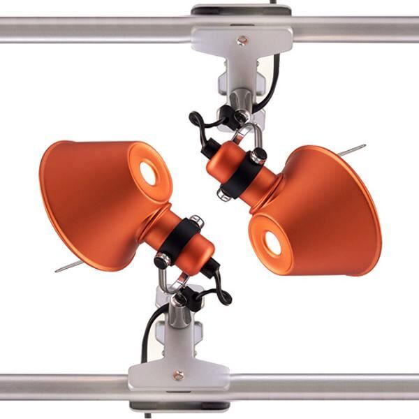 Applique Tolomeo Micro Pinza Pince Applique Murale Orange