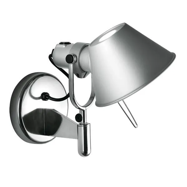 Tolomeo Faretto Wall Lamp With Switch Aluminum
