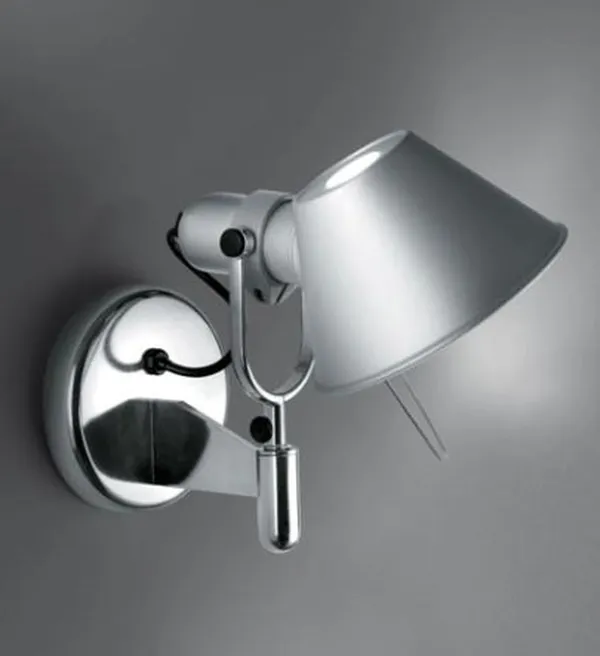 Tolomeo Faretto Wall Lamp With Switch Aluminum