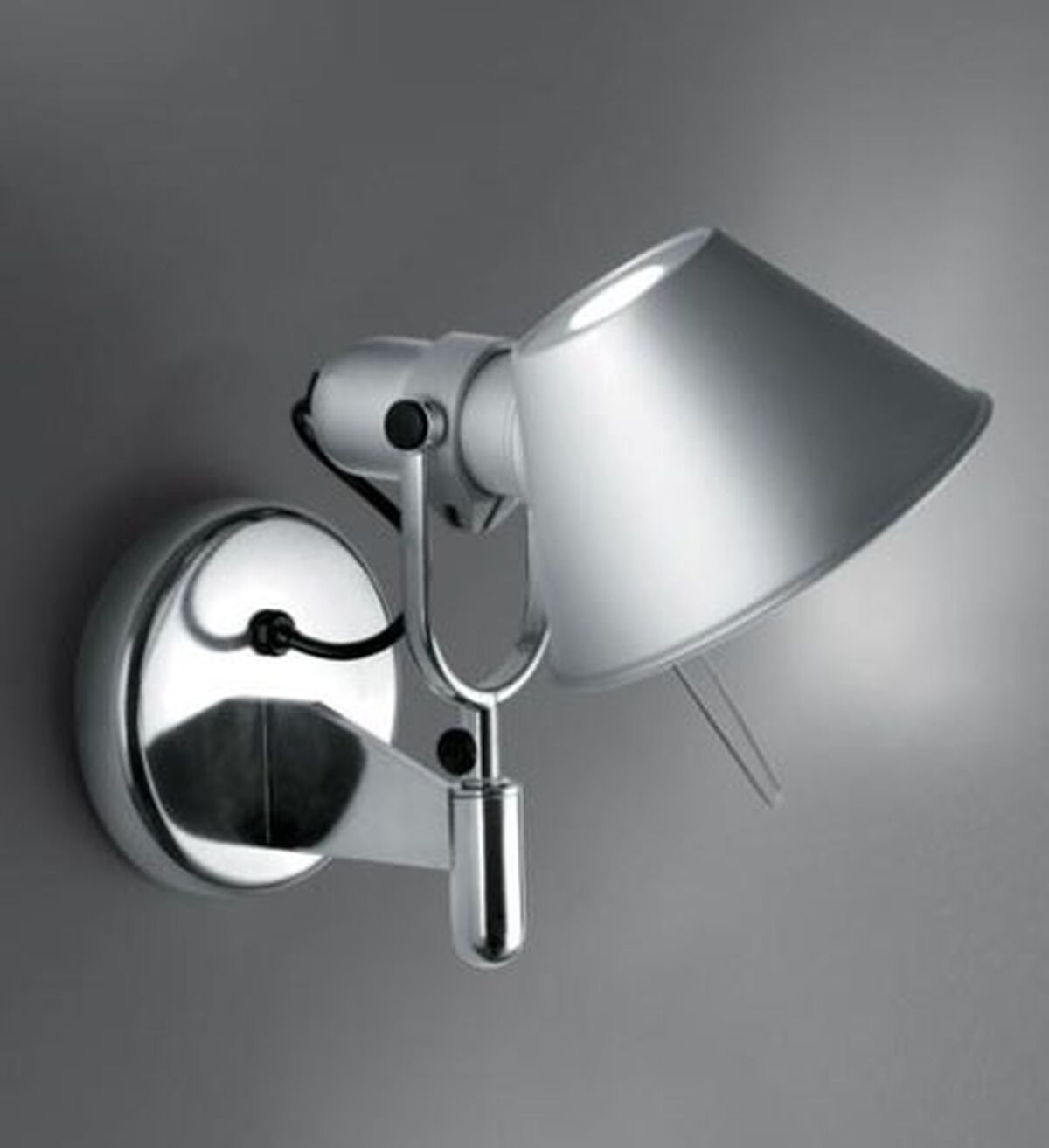 Tolomeo Faretto Wall Lamp With Switch Aluminum