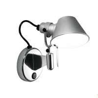 Tolomeo Micro Faretto Applique con Interruttore Alluminio