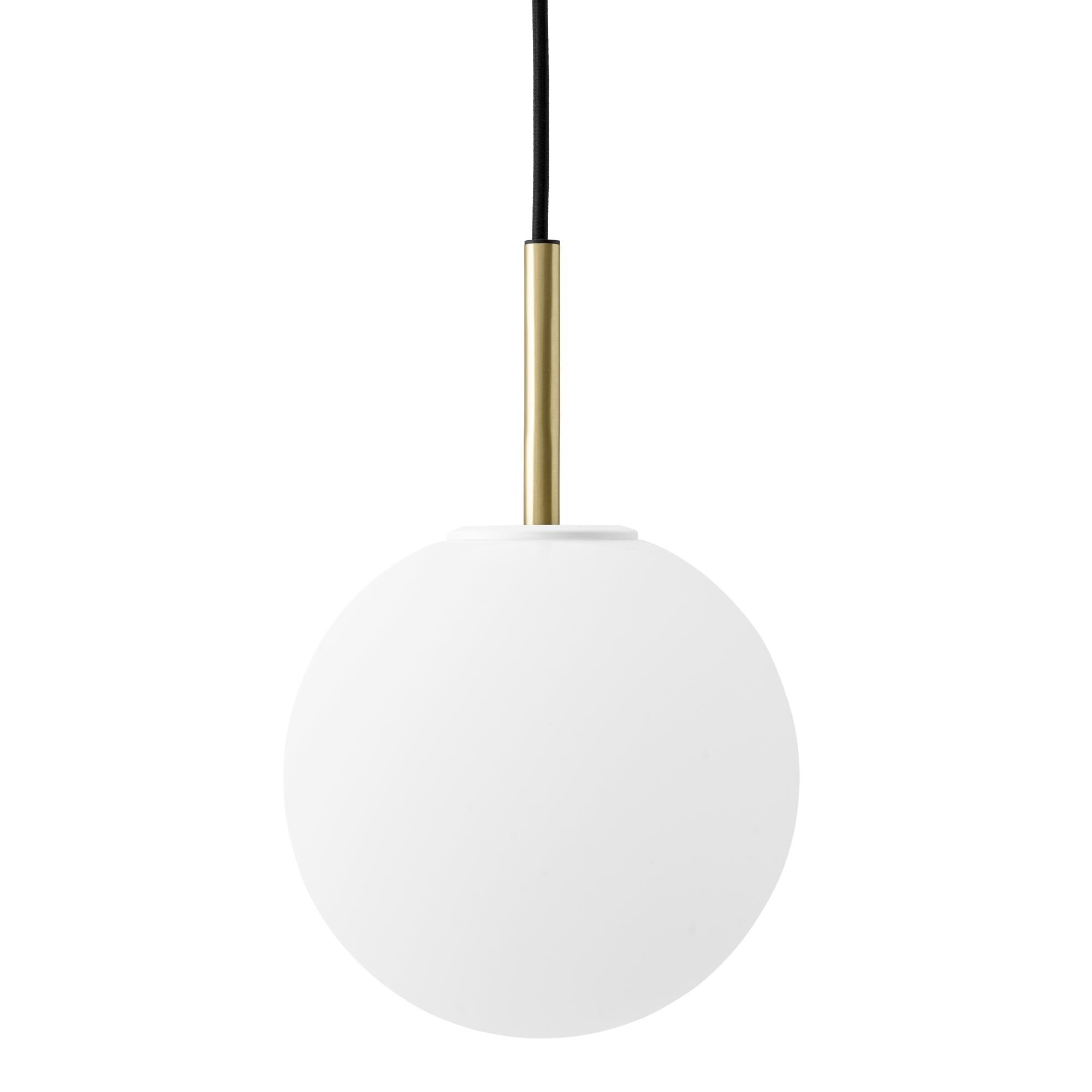 TR Taklampa Borstat M&auml;ssing med Matt Opal Gl&ouml;dlampa