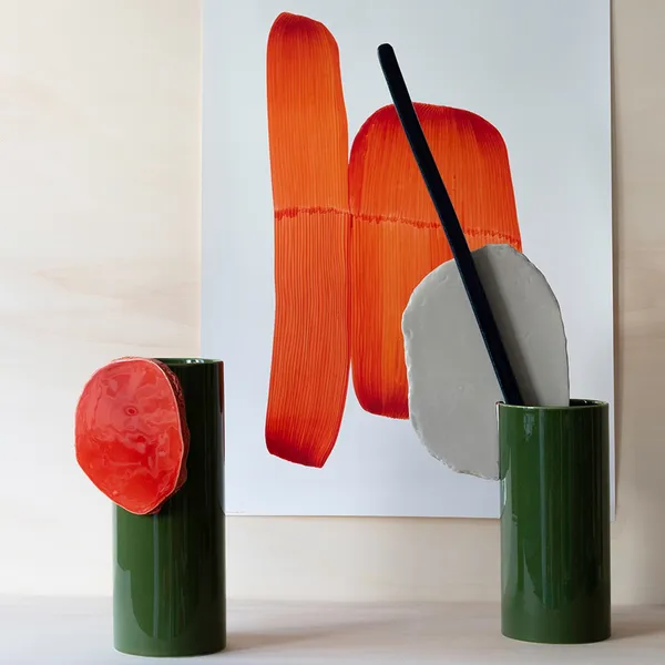 Vasen Découpage Vase Barre