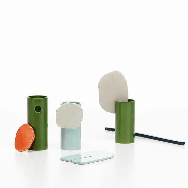 Vasen Découpage Vase Feuille