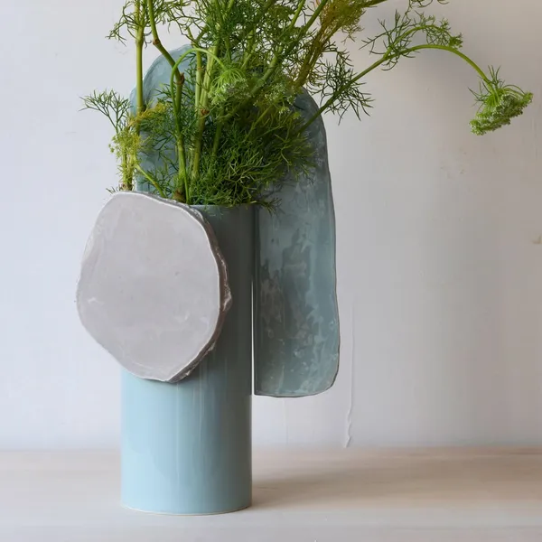 Vasen Découpage Vase Feuille
