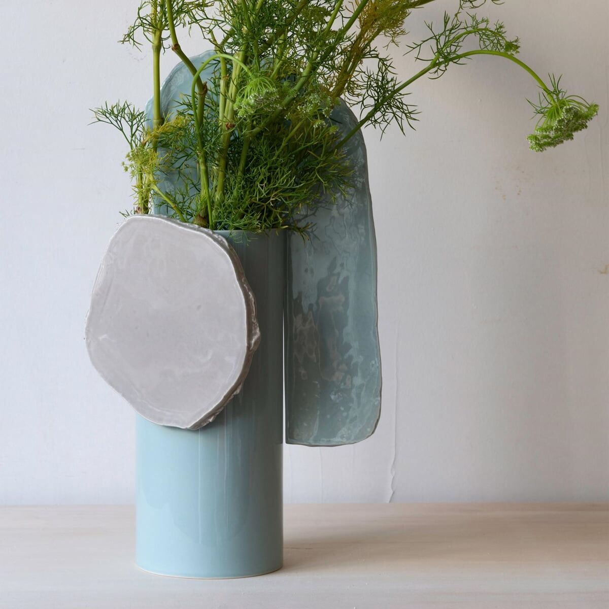 Vases Découpage Florero Feuille