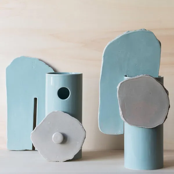 Vasen Découpage Vase Feuille