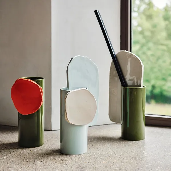 Vasen Découpage Vase Feuille