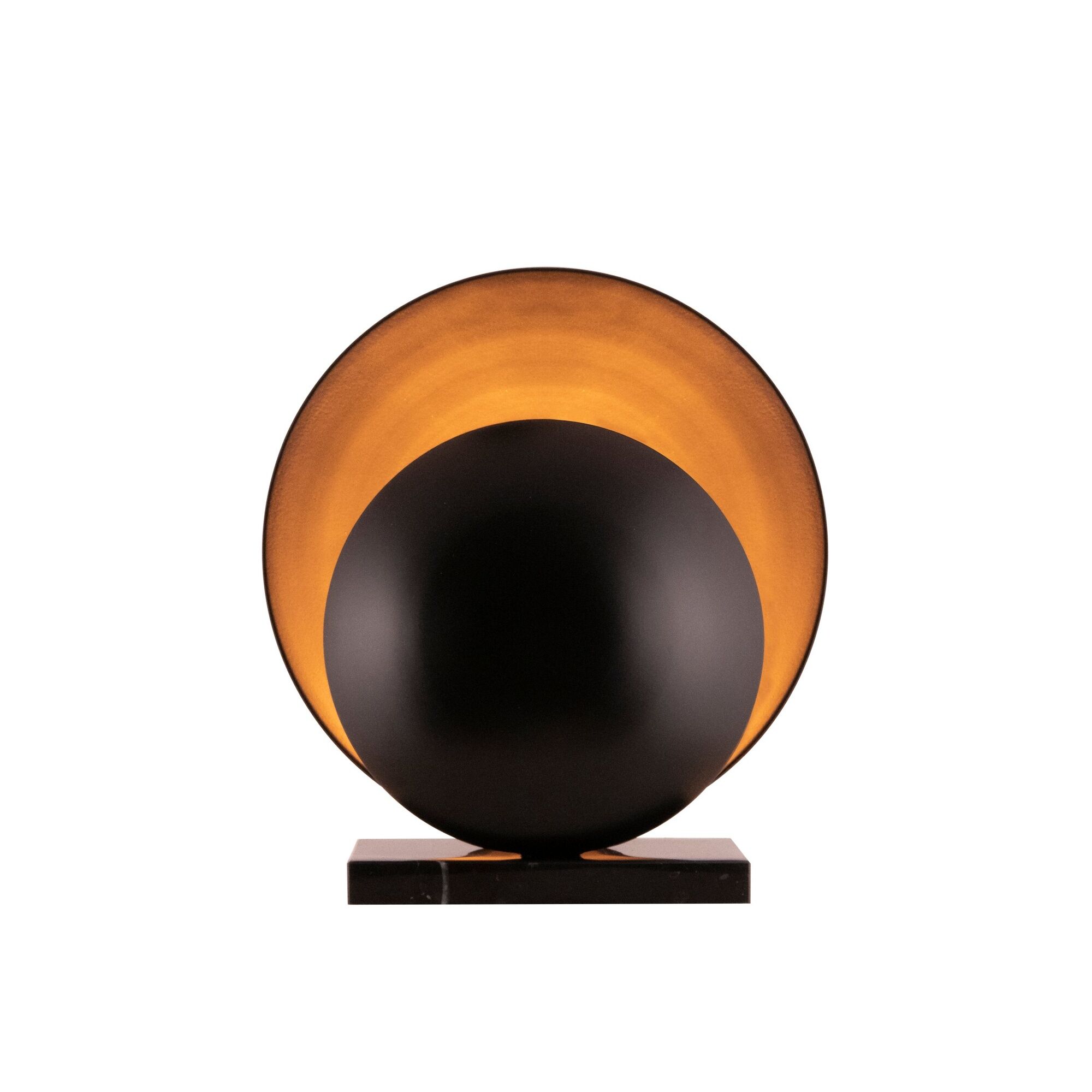 Orbit Bordslampa Svart/ Svart Marmor