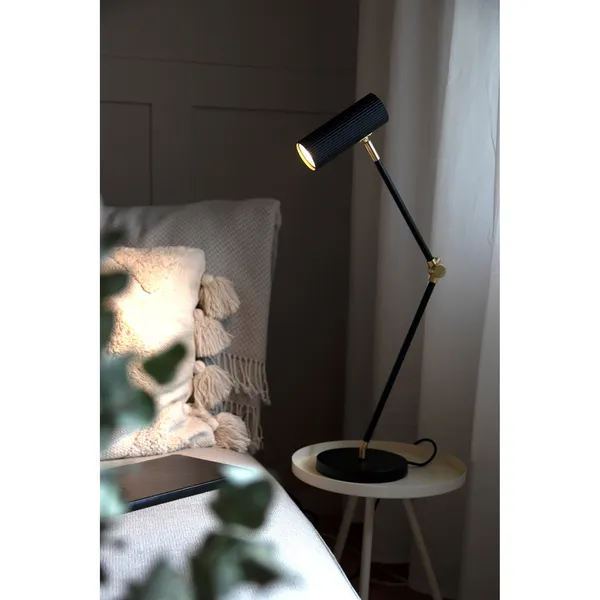 Hubble Read Bordlampe Sort