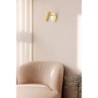 Hubble Wandlampe, Gebürstet Messing
