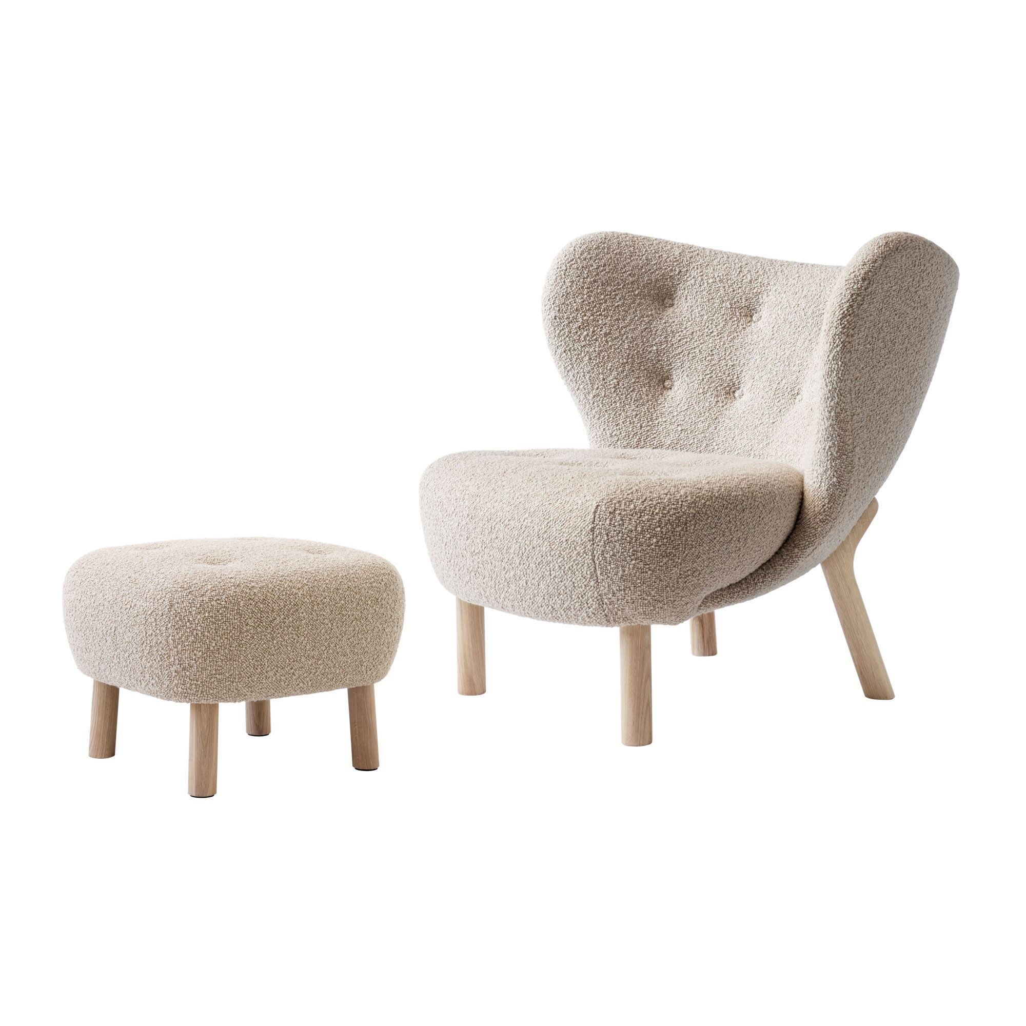 Little Petra VB1 Fauteuil Karakorum 003/Chêne Huilé Incl. ATD1 Pouf
