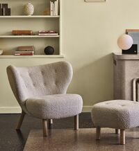 Little Petra VB1 Lounge Chair Karakorum 003/Oiled Oak Incl. ATD1 Pouf