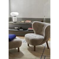 Little Petra VB1 Lounge Chair Karakorum 003/Oiled Oak Incl. ATD1 Pouf