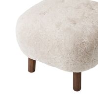 Little Petra ATD1 Pouf Sheepskin Moonlight/Walnut