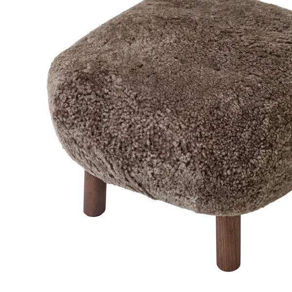 Little Petra ATD1 Pouf Sheepskin Sahara/Walnut