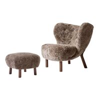 Little Petra ATD1 Pouf Sheepskin Sahara/Walnut