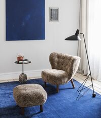 Little Petra ATD1 Pouf Sheepskin Sahara/Walnut