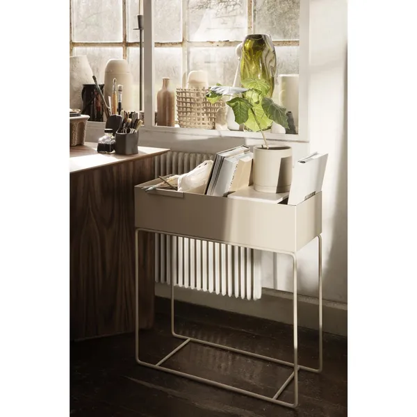Plant Box Two-Tier Lysegrå