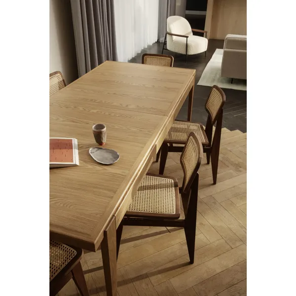 C-Chair Dining Chair French Wicker/Black Oak