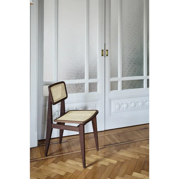C-Chair Dining Chair French Wicker/Black Oak