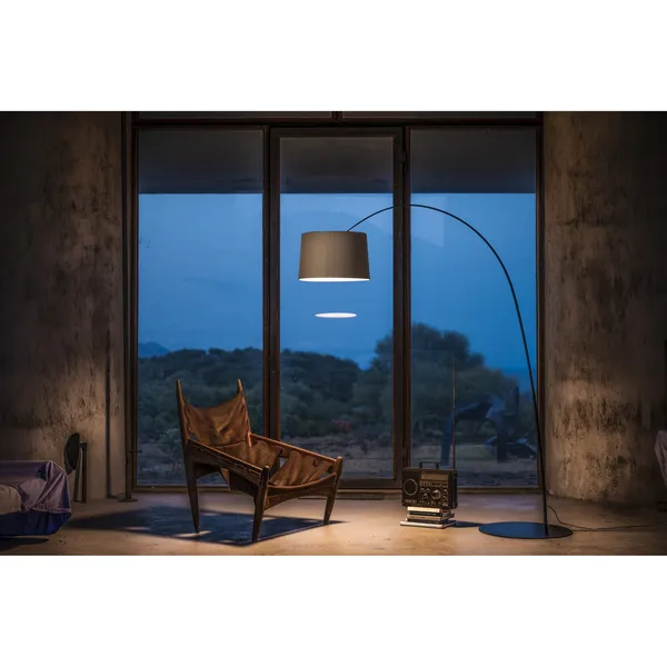 Twiggy Wood Floor Lamp Black/ Oak