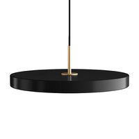 Asteria Pendant Black with Brass Top