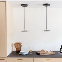 Asteria Pendant Black with Brass Top