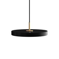 Asteria Mini Pendel Sort med Messing Top
