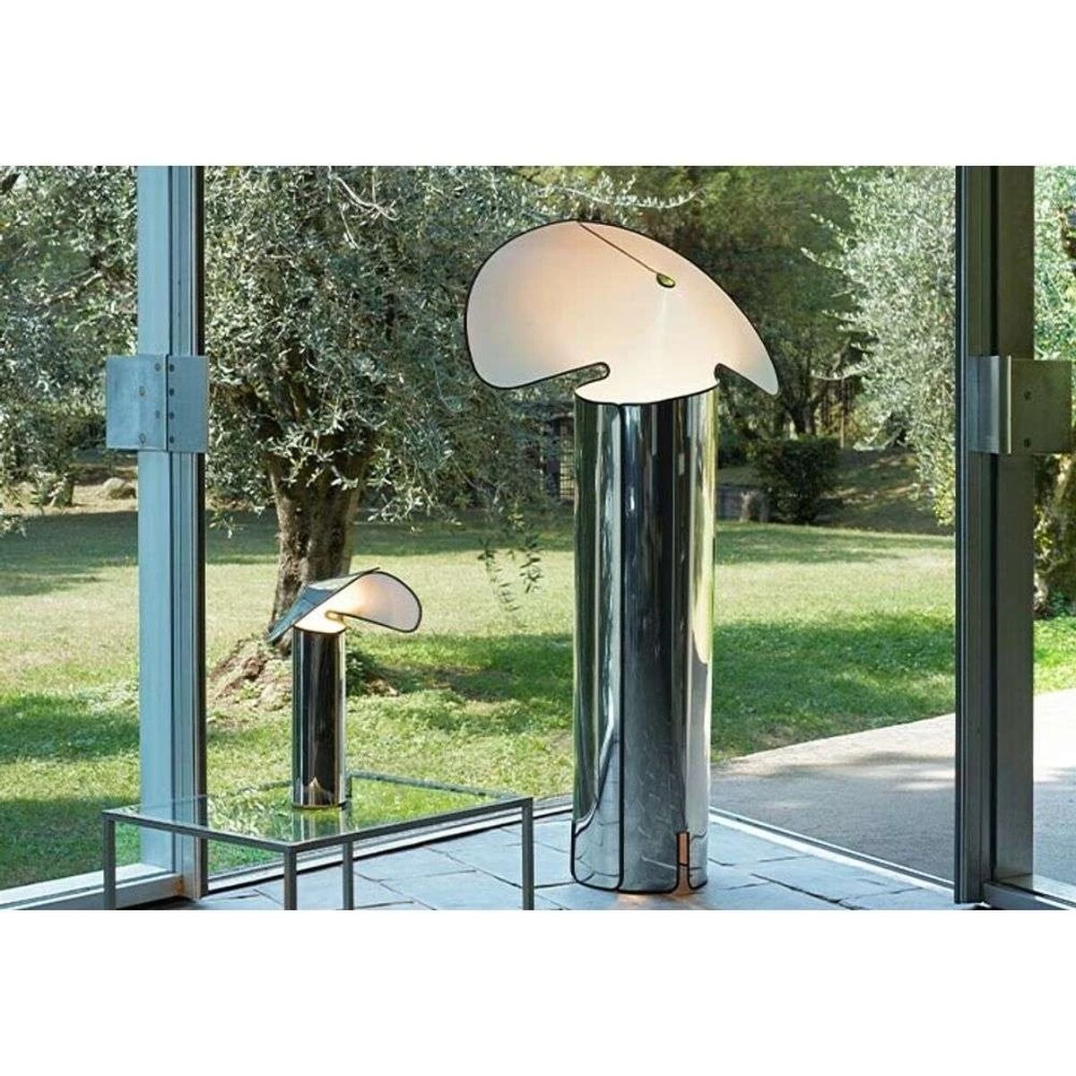Chiara Table Lamp Aluminum/ Gray