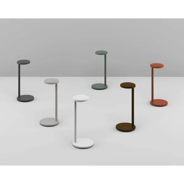 Oblique Table Lamp Gray